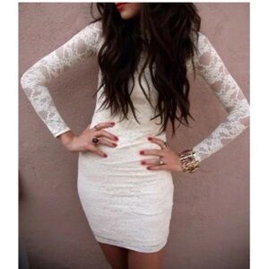 American Apparel Lace Long Sleeve Dress Size XS/S